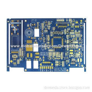 4 layers PCB, blue solder mask, IPC class 2